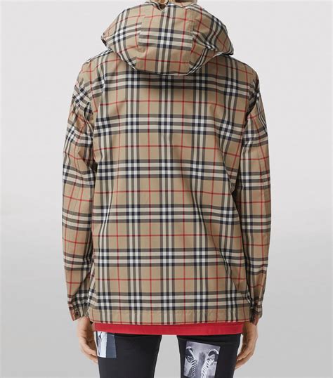 women burberry jacket with hood|burberry vintage check hooded jacket.